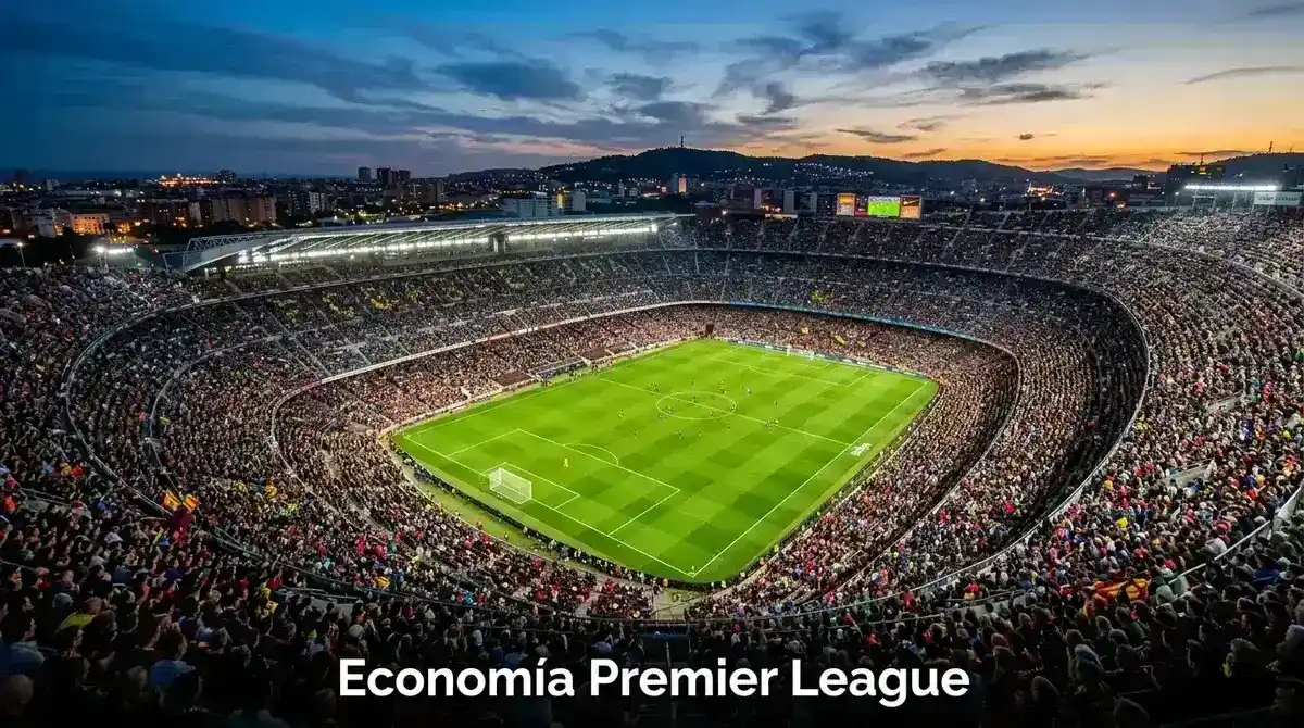 Análisis económico de la Premier League con datos de ingresos, derechos televisivos y presupuestos de clubes