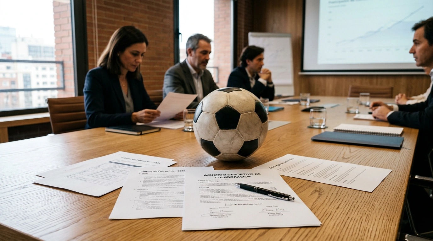 Documentos financieros y el logo de la Premier League representando las nuevas regulaciones económicas